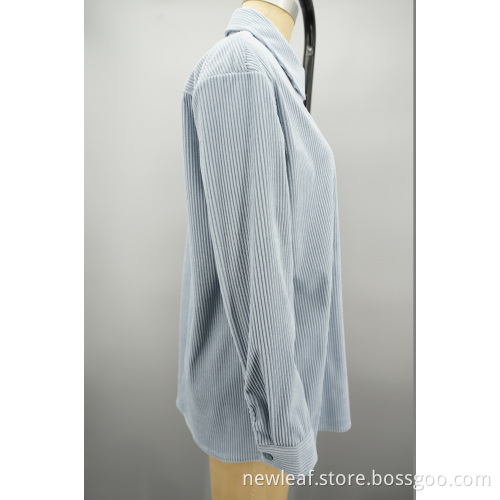 Classic color series corduroy single-breasted shirt